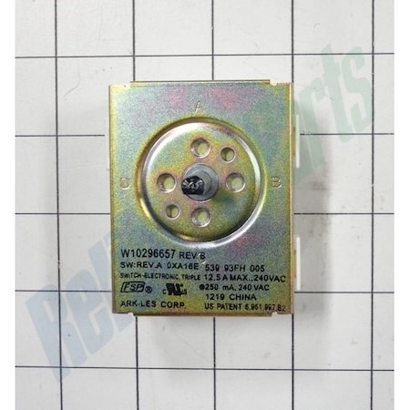 Whirlpool WPW10296657 Whirlpool Switch, Infinite Left Front WPW10296657